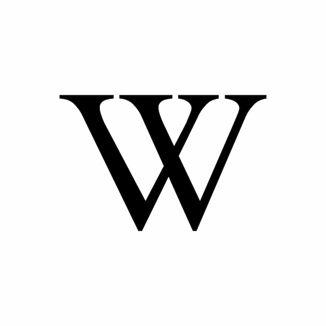 Wikipedia "W" logo.