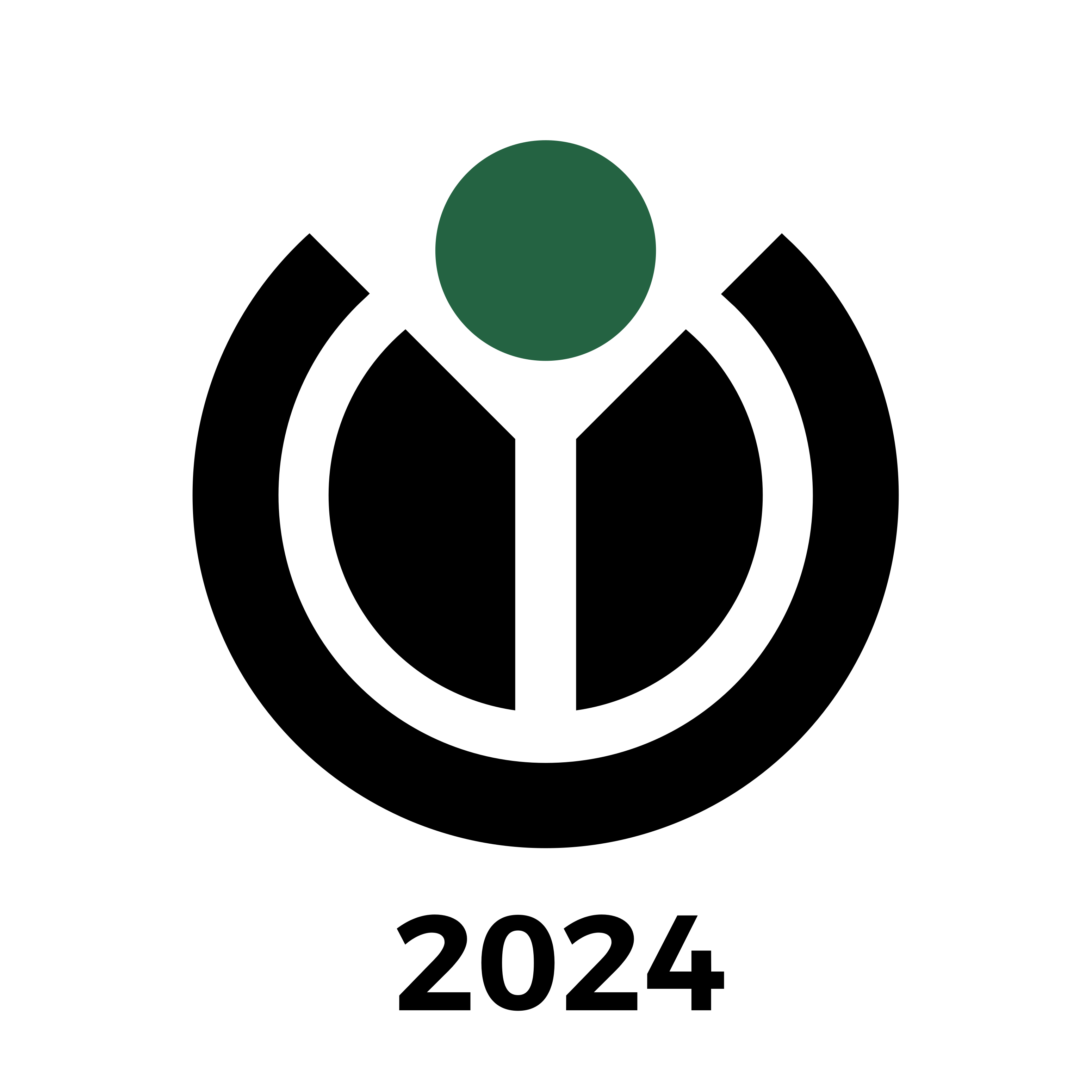 Wikimedia Hackathon logo with '2024' text below